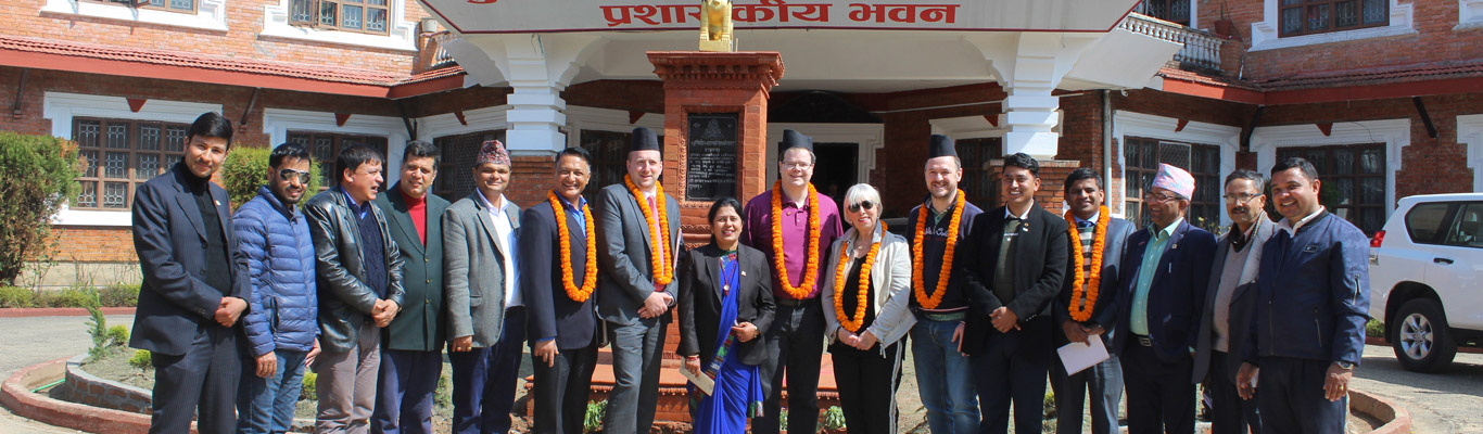 A delegation led by the Mayor of Eversbach, Germany, visits Dhulikhel