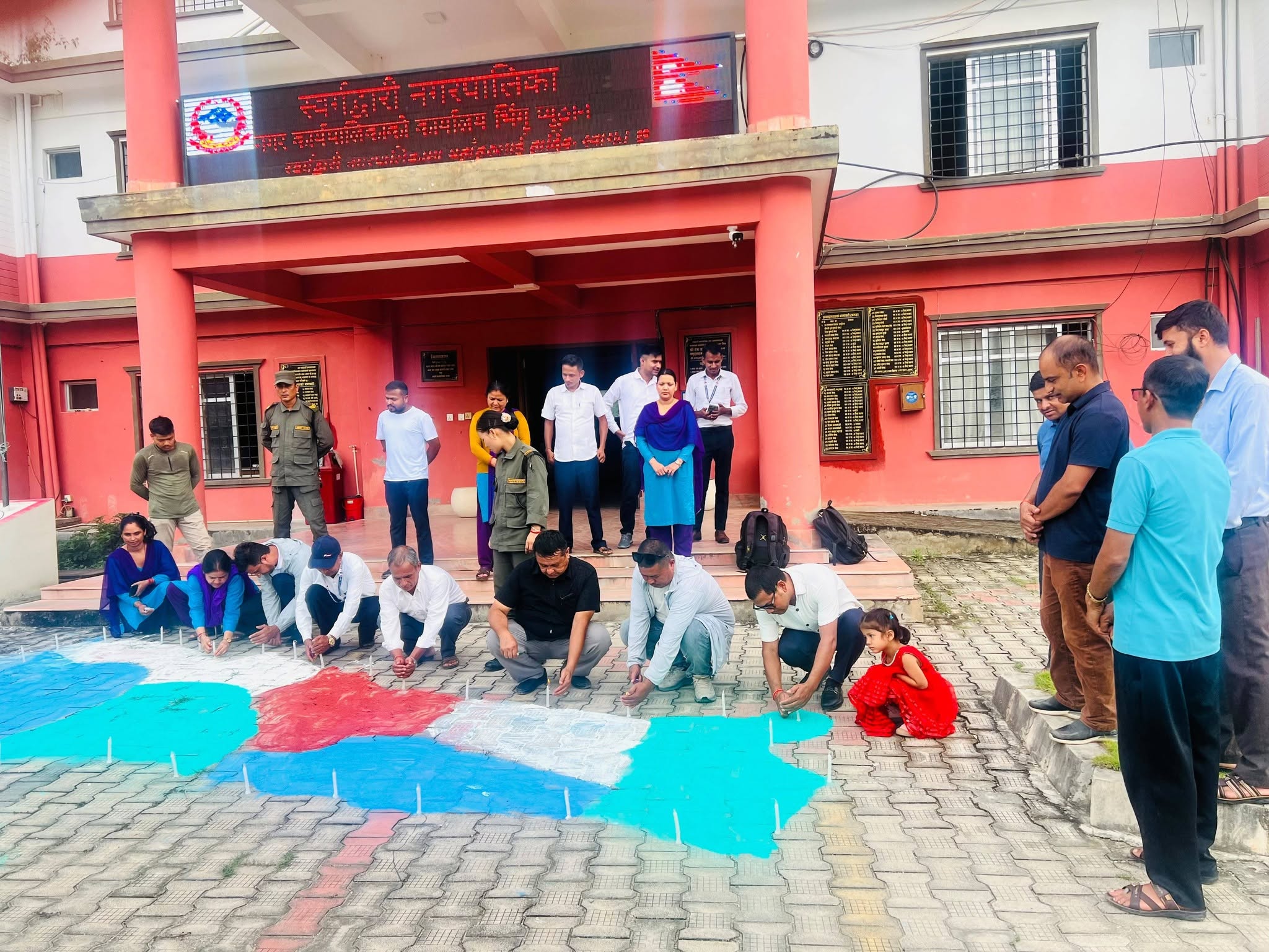 भाद्र १० गते रसुवा भोटेकोसीमा आएको भीषण बाढीमा ज्यान गुमाउनु हुने नेपाली मृतकप्रती श्रद्धाञ्जली सहित दिप प्रज्वलन ।
