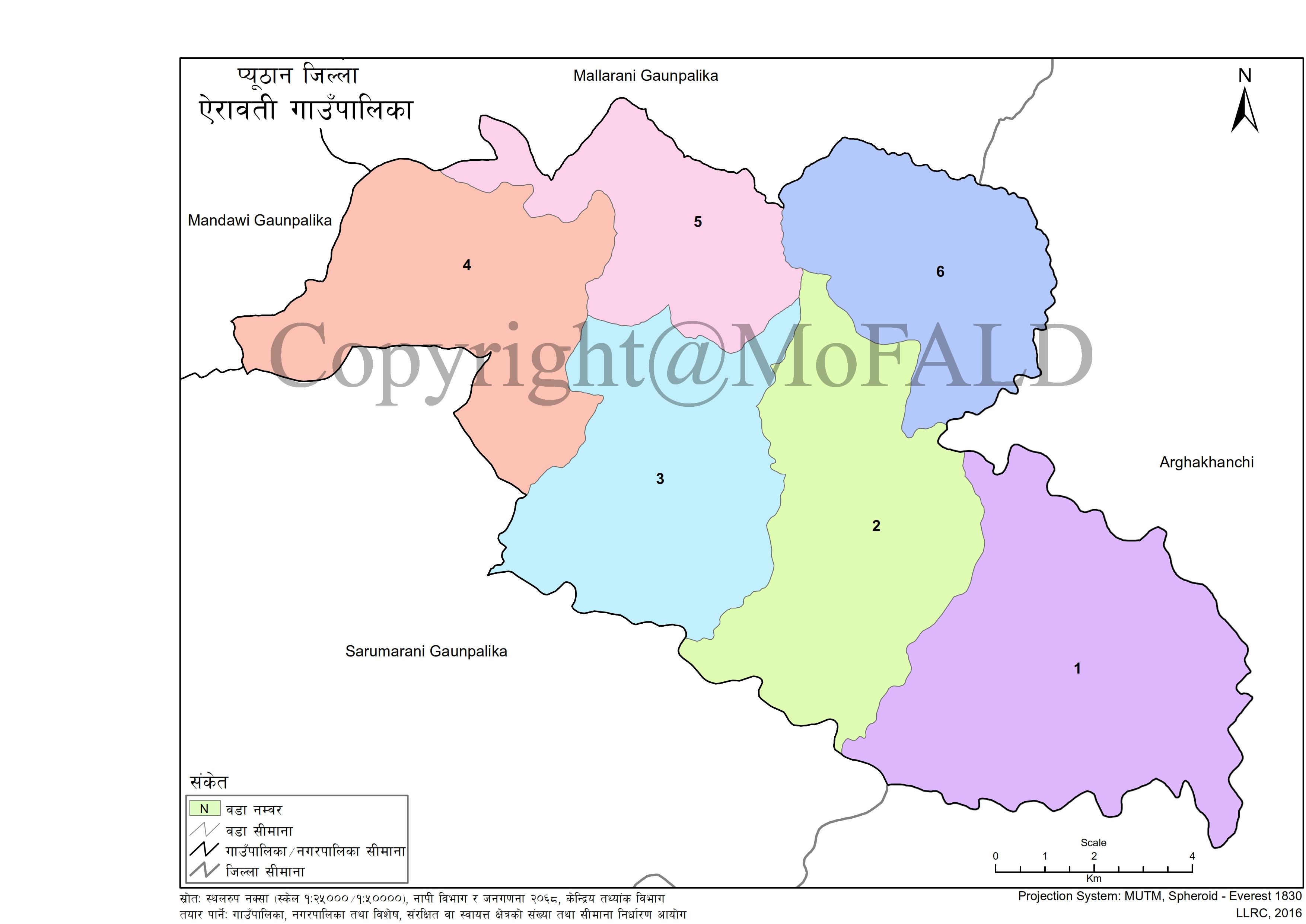 Airawati Rural Municipality Map