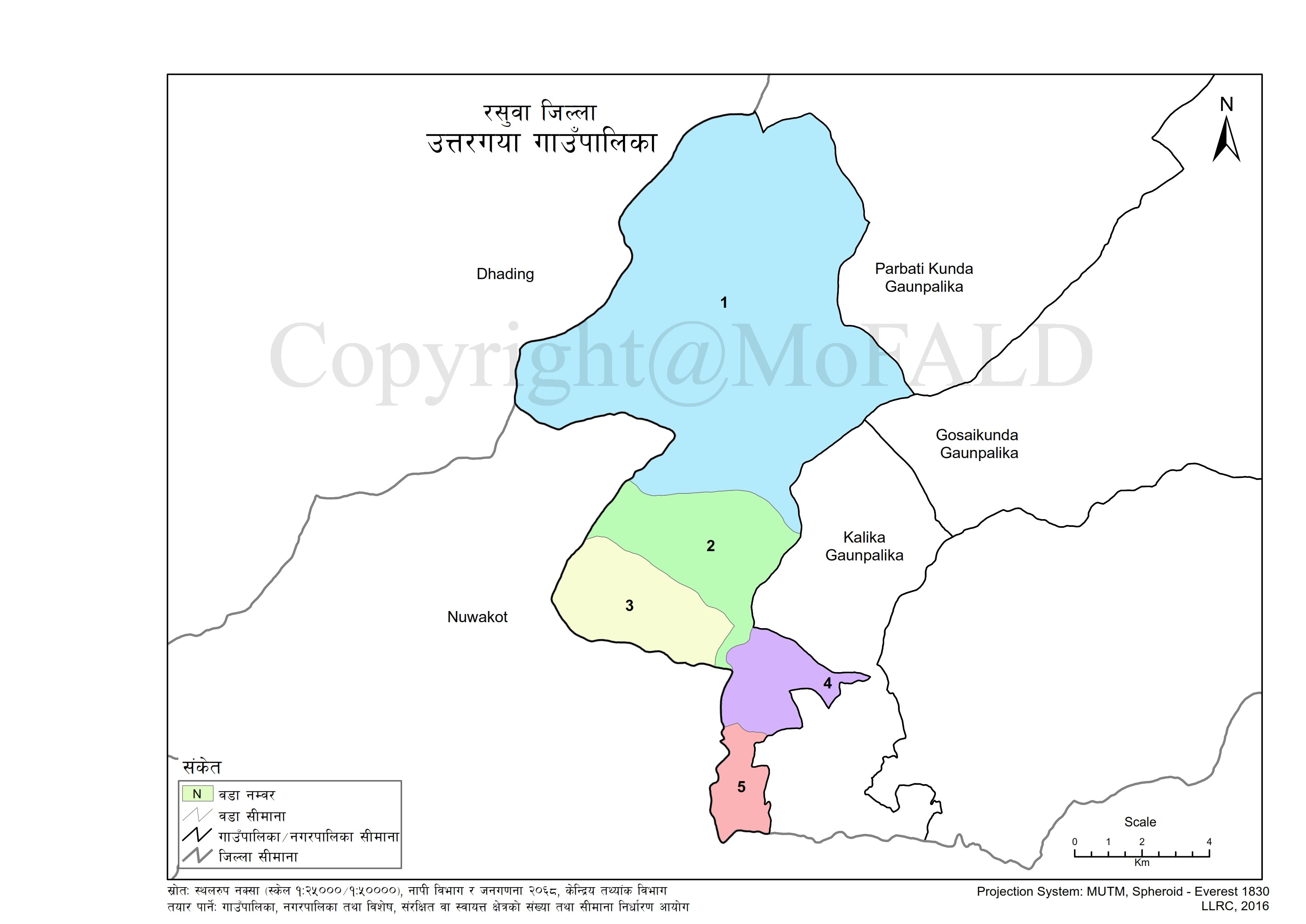 Ward map