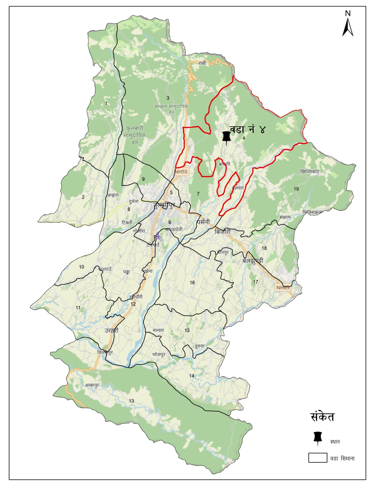 Ward map