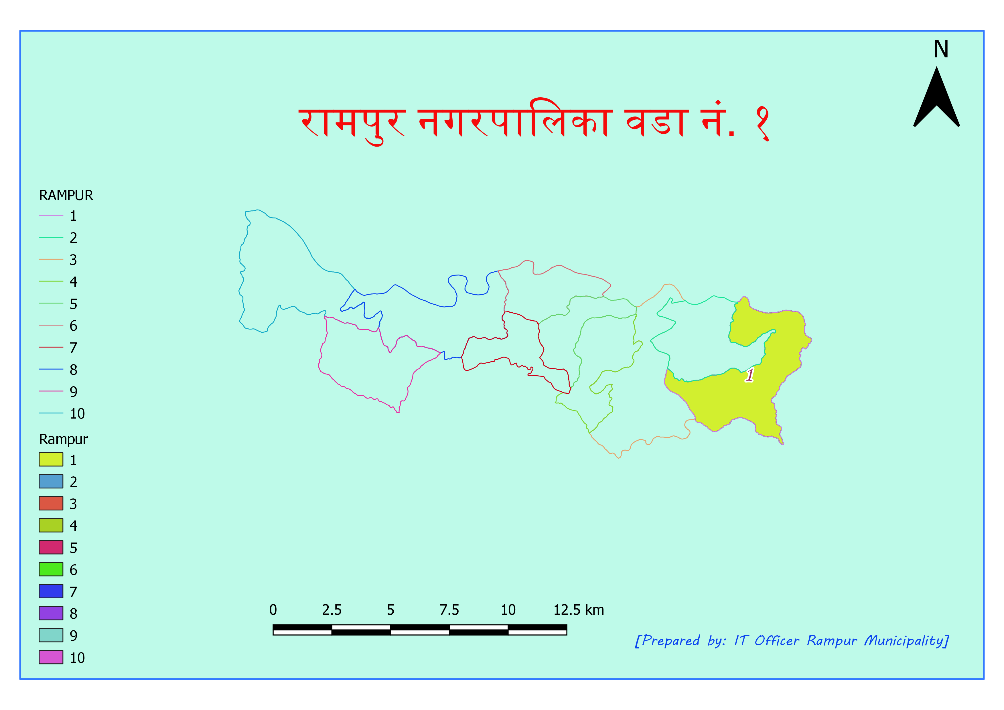 Ward map