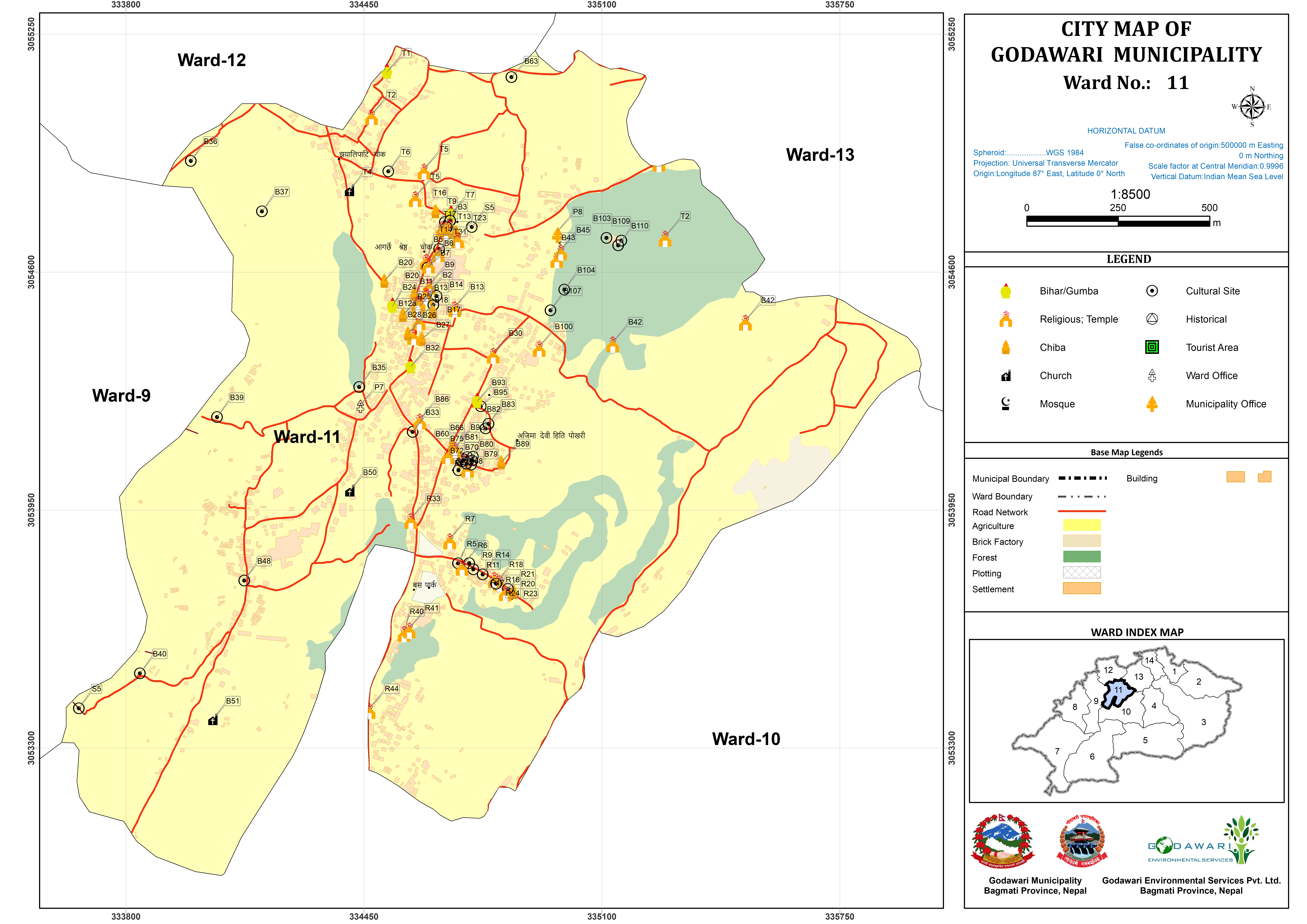 Ward map