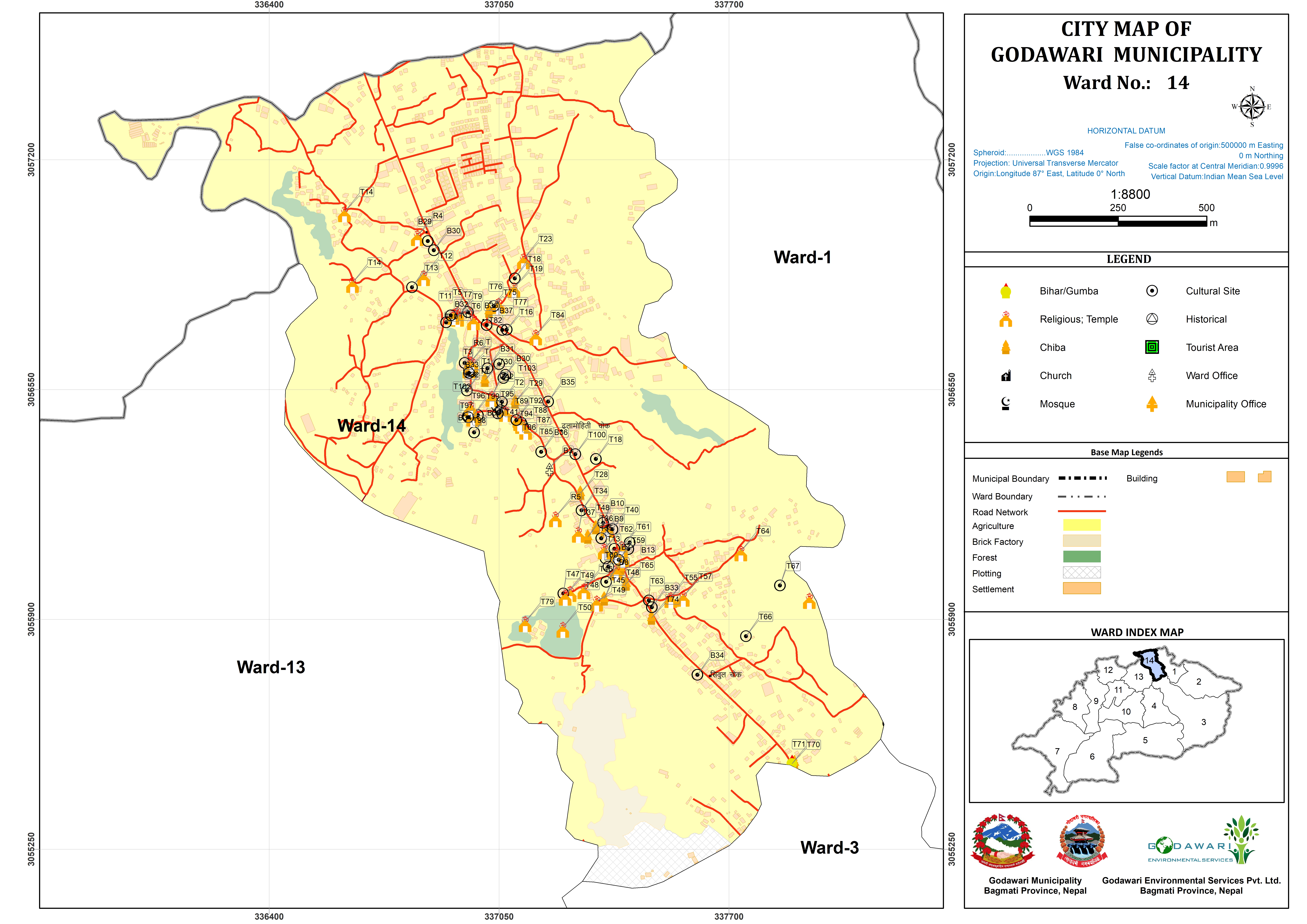 Ward map