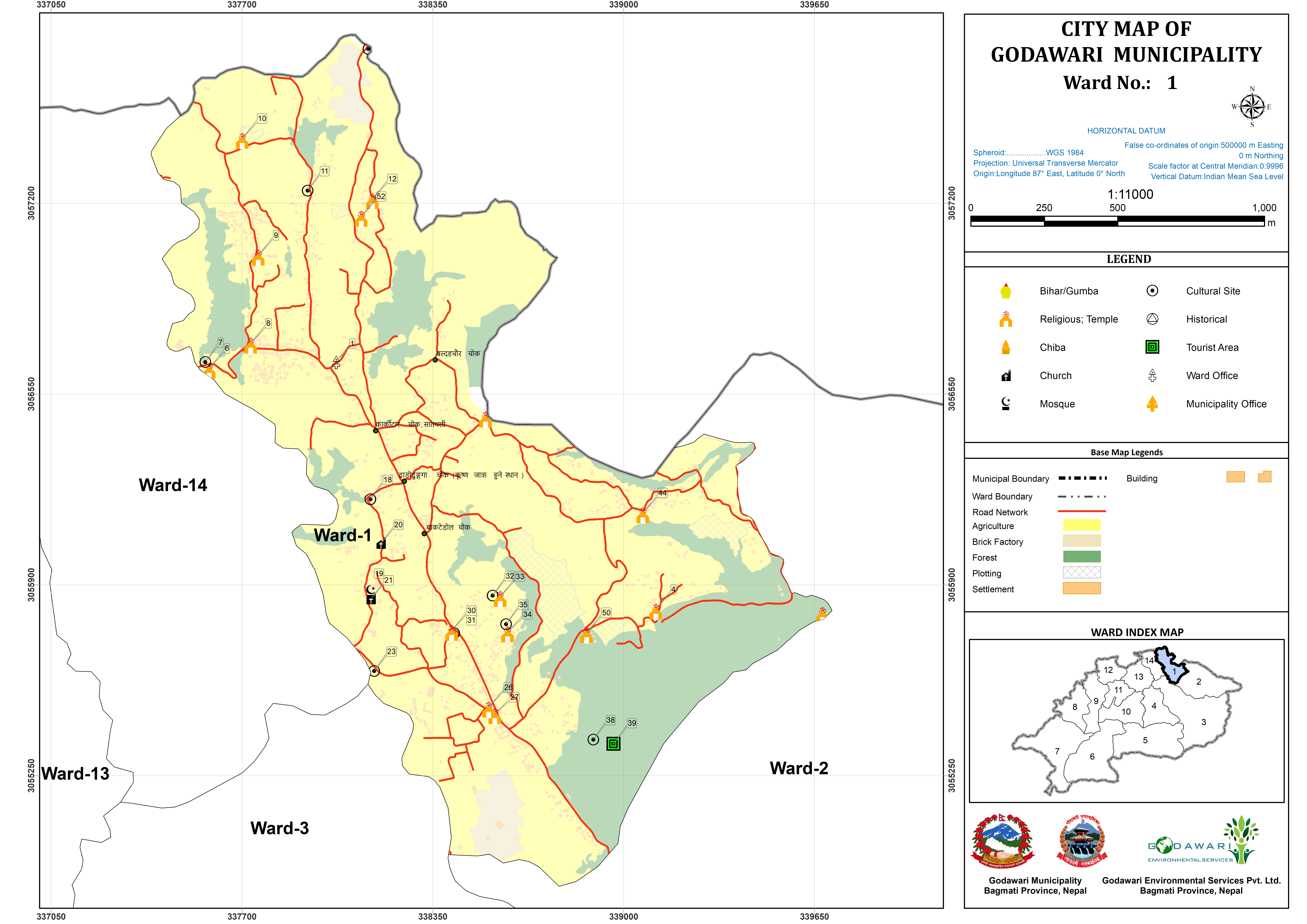 Ward map