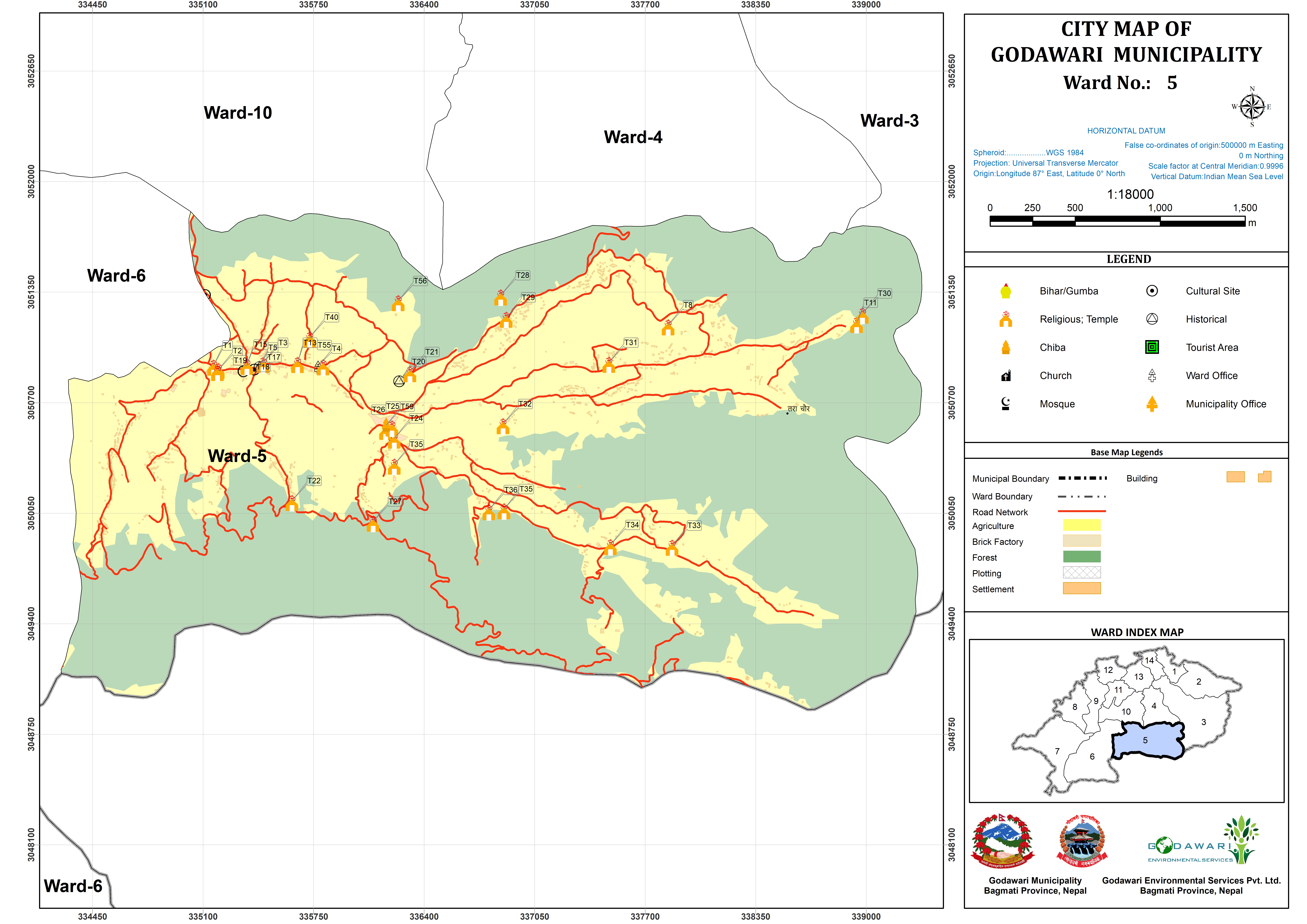 Ward map
