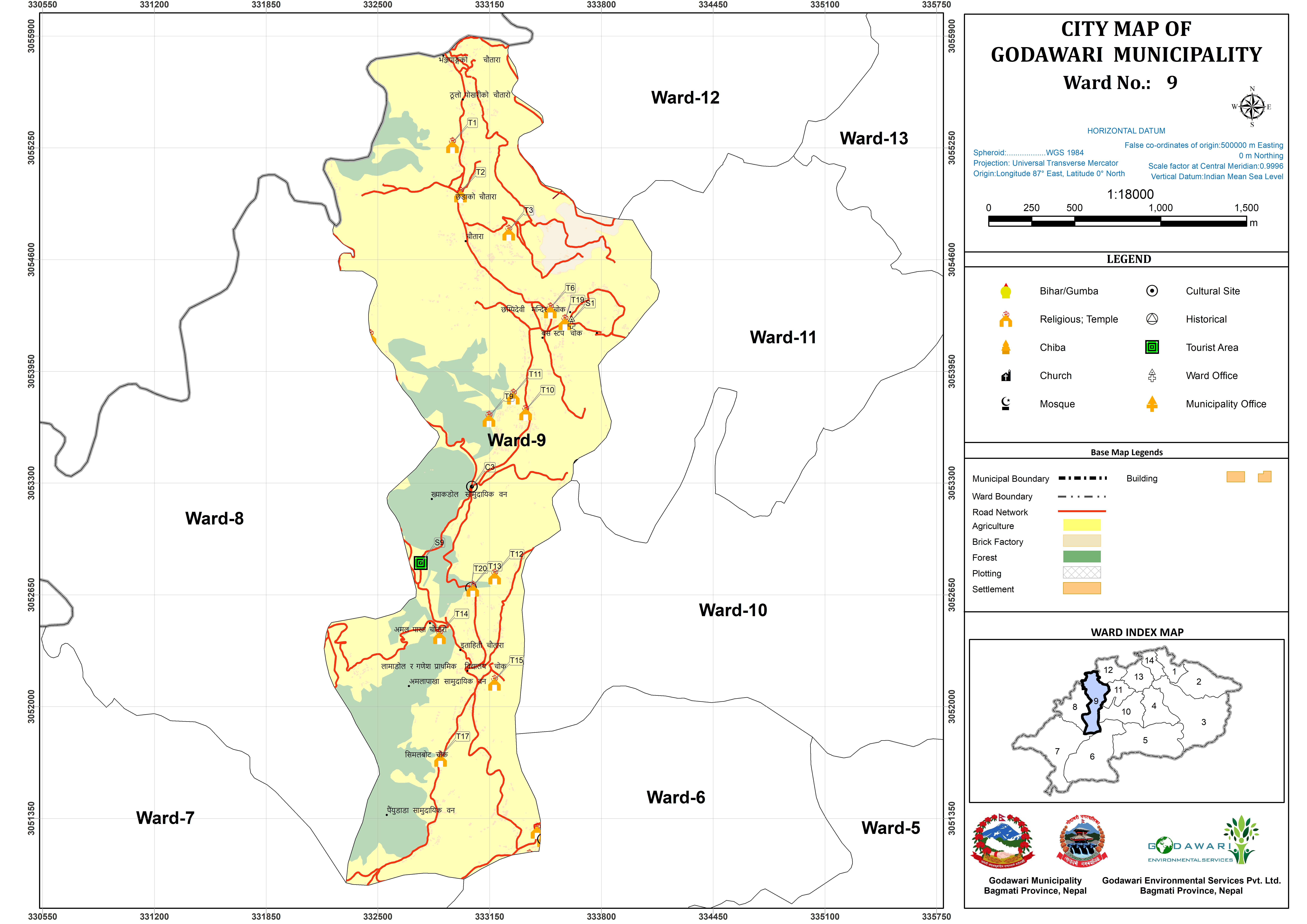 Ward map